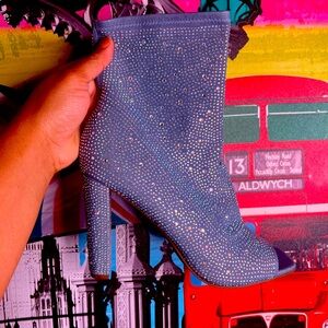 Size 12 Denim Heel Open toe and heel